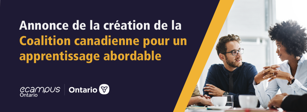 Annonce de la création de la Coalition canadienne pour un apprentissage abordable