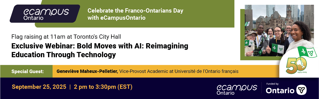 Franco-ontarian day with eCampusOntario September 25